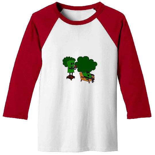 Hairdresser Job Broccoli Cutting Hair Baseball Tees