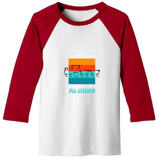 Drive vehicle guide railway fans track vehicles locomotive Baseball Tees