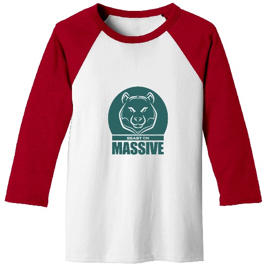 Bear Pet Solid Bear Head Beast Green Gym Fitness Bodybuilding Training Baseball Tees