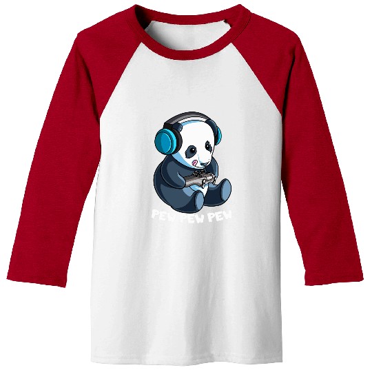 Panda Pet Pew Gamer Panda Pew Pew Gaming Lover 8 Baseball Tees