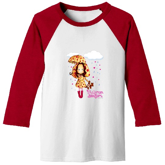 Bear Pet Lily Lemon Blossom Lily Bear All Ready for the Rain Baseball Tees