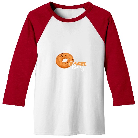 Bagel Boy Baker Baking Bagels Dough Maker Bagel Lover Baseball Tees