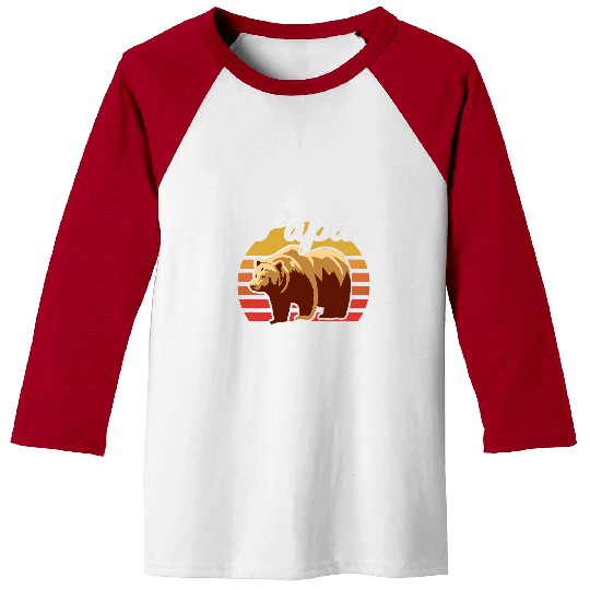 Bear Pet Mens vintages Retro Papa Bear Boy Girl Matching Family Love Baseball Tees