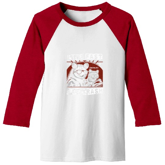 Raccoon Pet Classic Opossum Live Fast Eat Trash Animals Lover Raccoon Baseball Tees