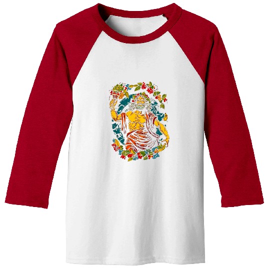 Wines Fun Dionysus Greek God of Wines and Pleasure Baseball Tees
