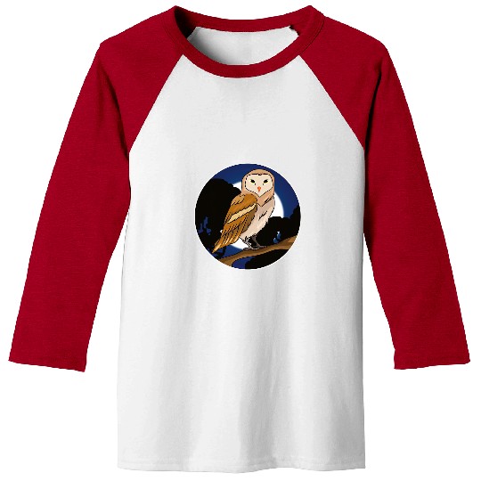 Owl Pet Moon Cool Animal Bird Forest Birds Men Kid Women Owl Baseball Tees