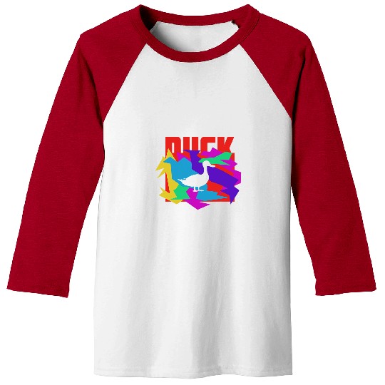 Duck Pet Animal Mosaik Puzzle Baseball Tees