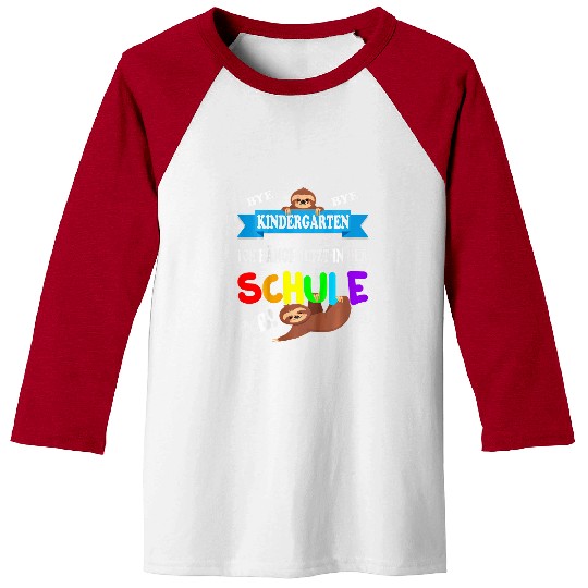 Sloth Pet Kids Bye Kindergarten I m hanging now in the school ab sloth Baseball Tees