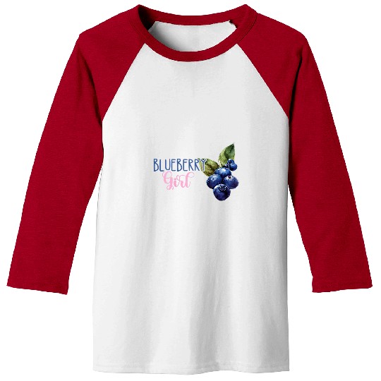 Blueberry Girl Fruit Berry Garden Healthy Blueberries Baking Baseball Tees