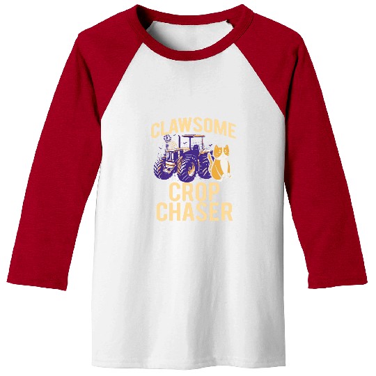 Farming Farm Tractor Cat Lover Drive Farmer Pet Owner Driver 9 Baseball Tees