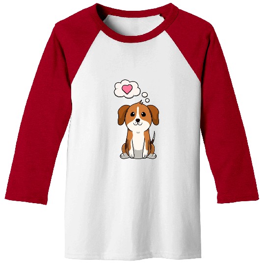 Beagle Dog Puppy Love Without Words Von Herz Baseball Tees