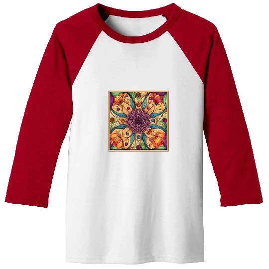 Allium Ornamental Garlic Mandala Flowers Garden Gardener Cute 1 Baseball Tees