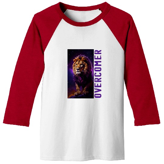 Lion Pet Jesus Lion of Judah Faith Overcomer Christan Baseball Tees