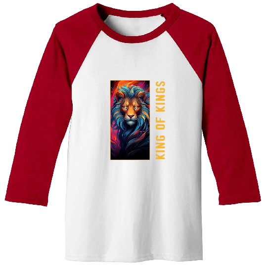 Lion Pet Jesus Lion of Judah Christain Christ is King Faith 1 Baseball Tees