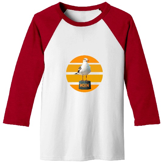Baltic Sea North Sea Seagull Sea Sailing Water Beach Holiday 1 Baseball Tees