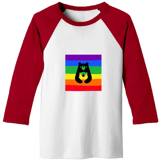 Bear Pet LGBT Mom Bear LGBT Gay transgender pride 2 Baseball Tees
