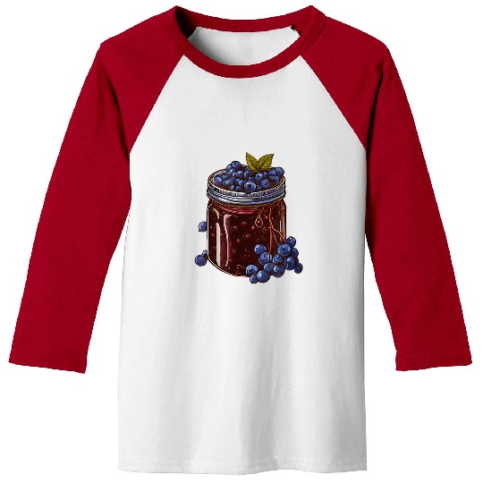 Blueberry Jam Fruit Berry Healthy Garden Blueberries Season Baseball Tees