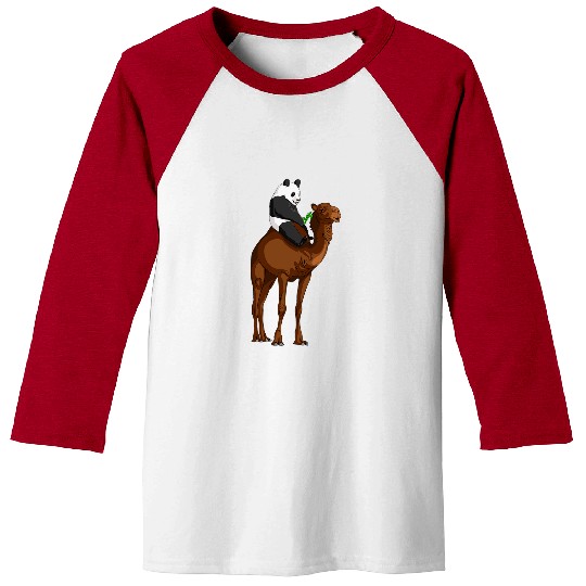 Panda Pet Hump Day Panda Riding a Camel Baseball Tees