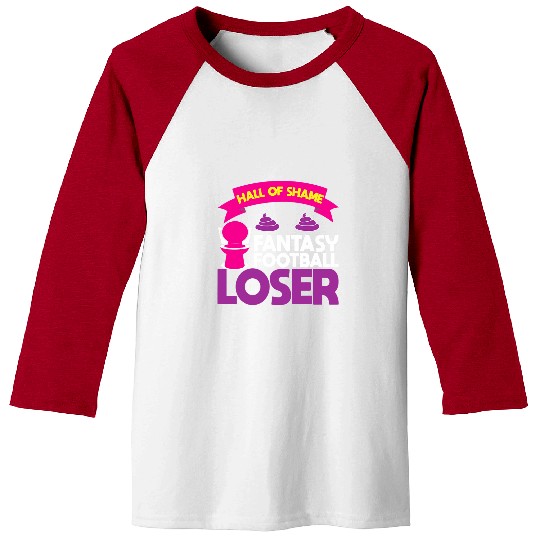 Fantasy Football Loser Trophy Toilet Poop Baseball Tees