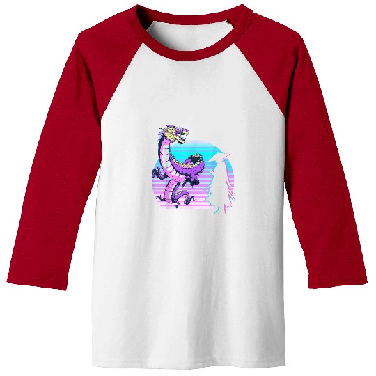 Dragon Pet Japanese Dragon Samurai Vaporwave Aesthetic Chinese Zodiac Baseball Tees