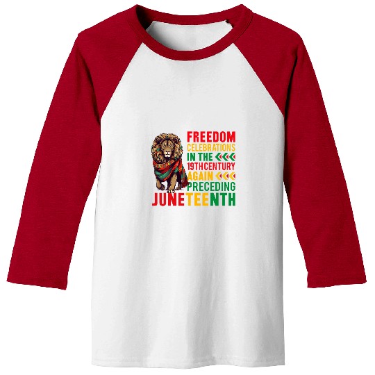 Lion Pet Juneteenth Cool Black History African Flag Juneteenth Baseball Tees