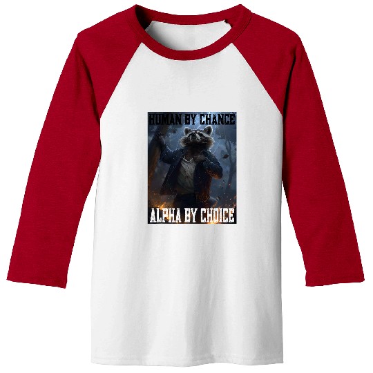 Raccoon Pet Cringe Alpha Animal Raccoon Cringy Funny Cringey Baseball Tees