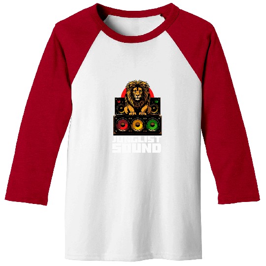 Lion Pet Junglist Drum And Bass Lion DnB Baseball Tees
