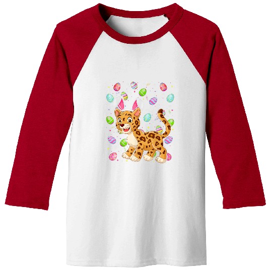 Funny Easter jaguarss Easter Bunny Ears Easter Eggs Hunting Baseball Tees