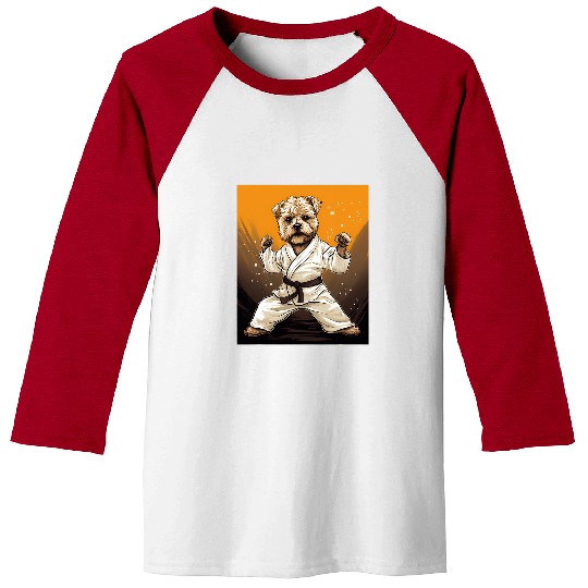 MMA Norfolk Terrier Dog Karate Baseball Tees