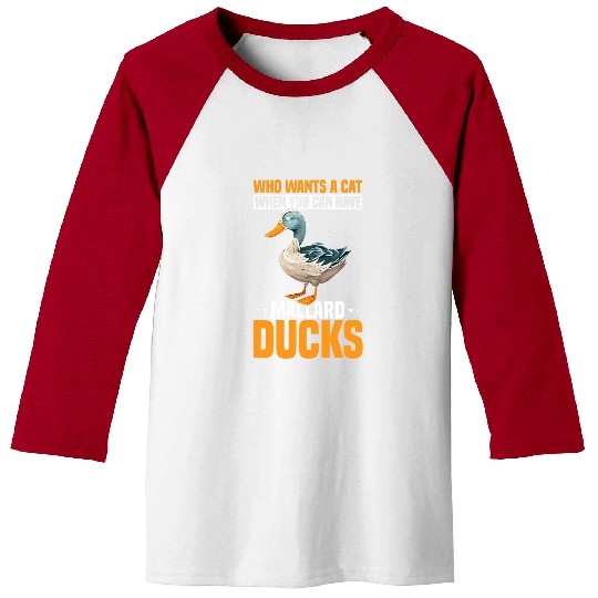 Duck Pet Toys Enclosure Food Essentials Mallard Duck Owner Baseball Tees