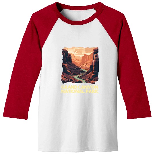Grand Canyon Adventure Hiking Nature Lover Print 10 Baseball Tees