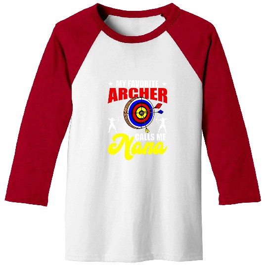 Archer Calls Me Nana Archery Expert Bow Hunting Graphic Baseball Tees