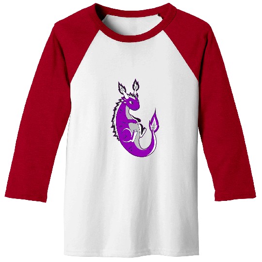 Dragon Pet Asexuality Ace Dragon Asexual Flag LGBQA Ace Asexual Pride Baseball Tees