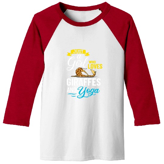 Giraffe Pet Yoga Beginner Workout Poses Quotes Meditation 2 Baseball Tees