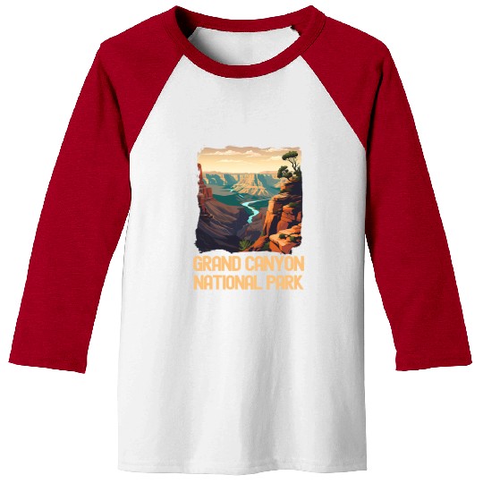 Grand Canyon Adventure Hiking Nature Lover Print 19 Baseball Tees