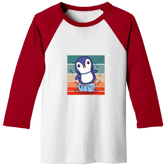 Penguin Pet Cute penguin Melting Climate change Adorable Animal Baseball Tees