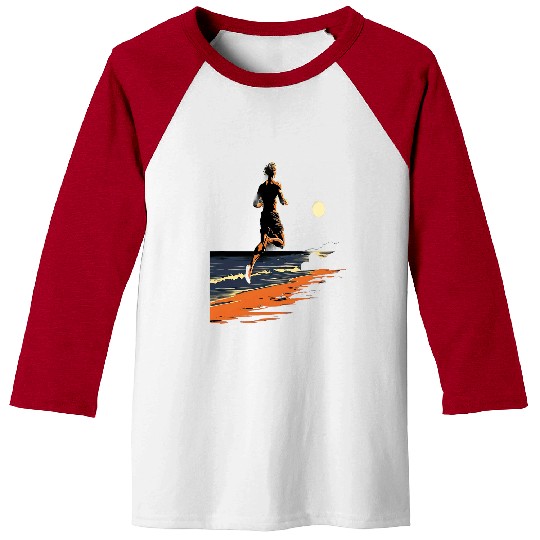 Barefoot Running Runner Marathon Natural Running Baseball Tees