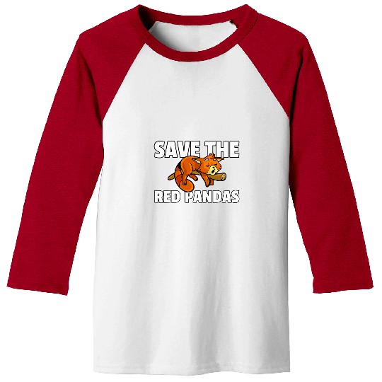 Panda Pet Save The Red Pandas For Kids Women Men Baseball Tees