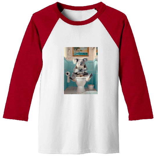 Koala Pet Toilet Baseball Tees
