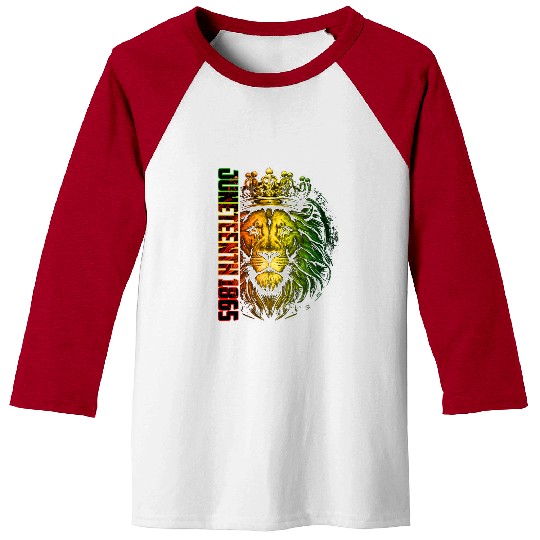 Lion Pet Juneteenth African American Freedom Black History 8 Baseball Tees