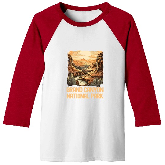 Grand Canyon Adventure Hiking Nature Lover Print 11 Baseball Tees