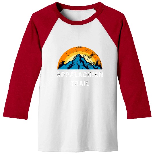 Appalachian trail hiking mountains men women retro vintage Baseball Tees