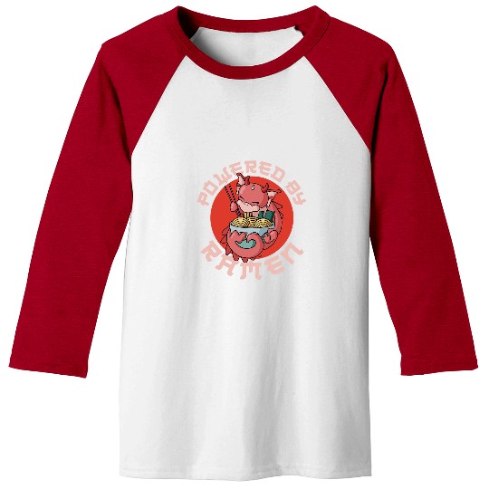 Dragon Pet Ramen Noodle Bowl Love Japanese Kawaii Dragon Powered By Baseball Tees