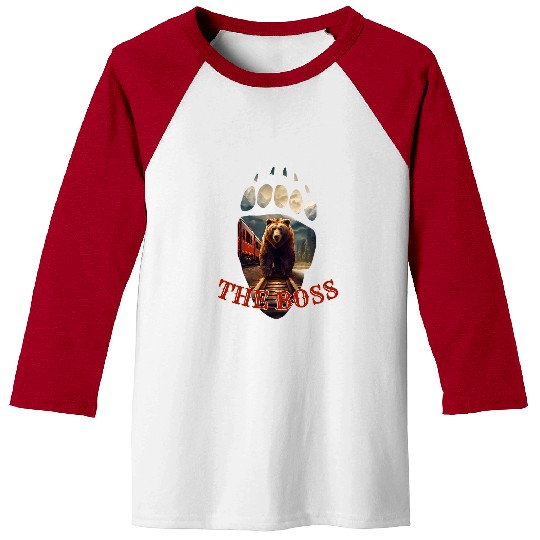 Bear Pet The Boss Grizzly Bear of Banff National Park Baseball Tees