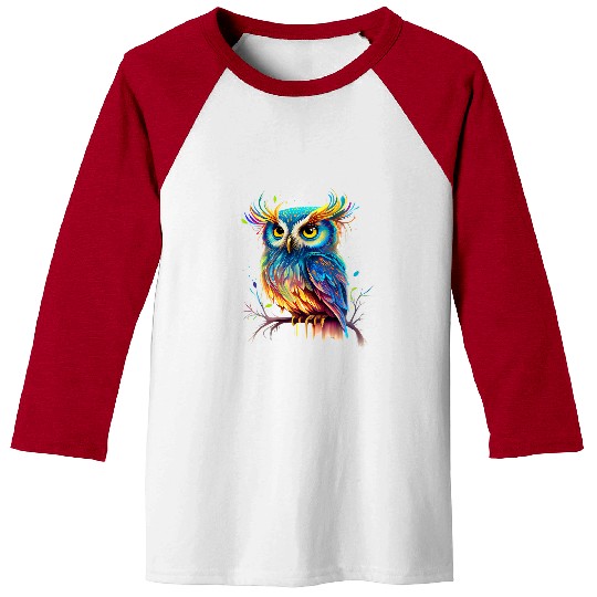 Owl Pet Night Bird Eagle Owl Barn Owl Wisdom Mouse 73 Baseball Tees