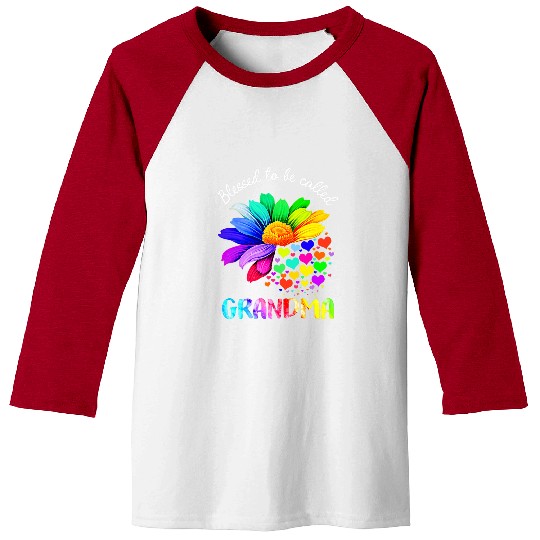 Blessed To Be Called Grandma Daisy Flower Happy Mothers Day Baseball Tees