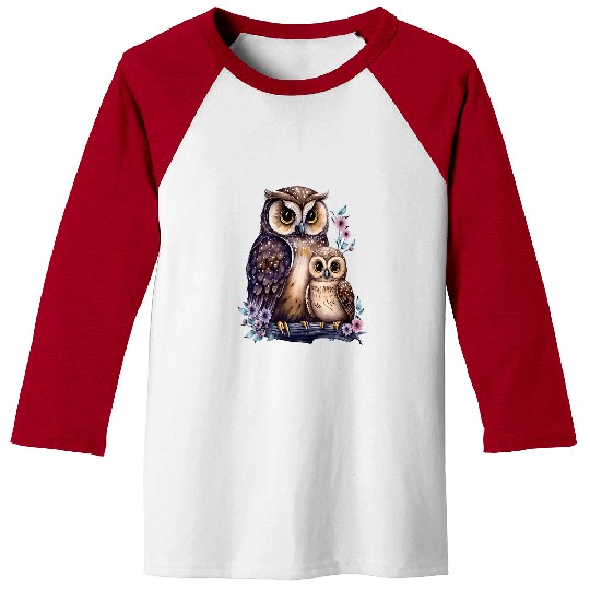 Owl Pet Night Bird Eagle Owl Barn Owl Wisdom Mouse 72 Baseball Tees