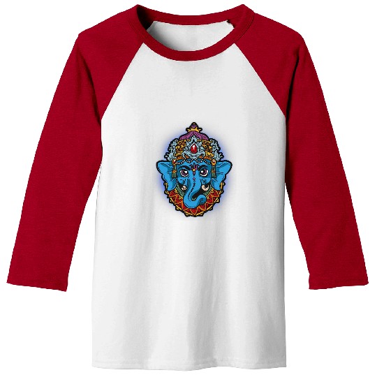 Elephant Pet Ganesha Hindu Elephant God Baseball Tees