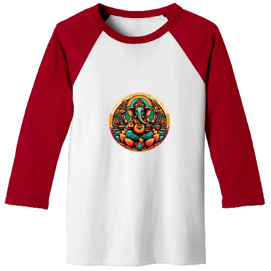 Elephant Pet Ganesha Buddha God Removing Obstacles Shiva Elephant Baseball Tees