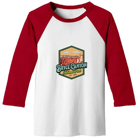 Bryce Canyon National Park Est 1928 Logo Emblem Utah Baseball Tees